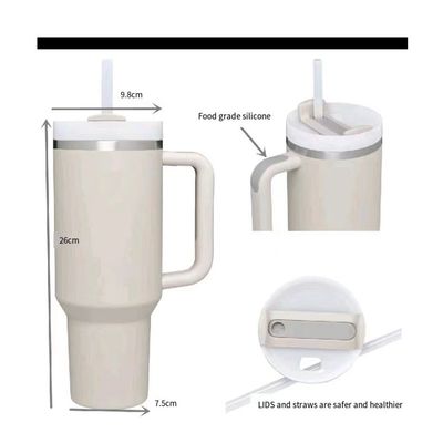Logo personalizzato 40 oz doppio muro in acciaio inossidabile Tumblers di viaggio Maniglia per un viaggio facile