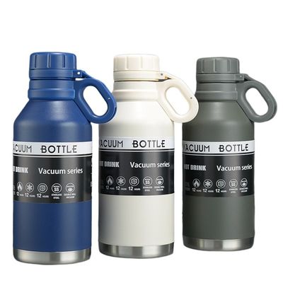 40oz di acciaio inossidabile isolato bottiglia d'acqua da campeggio con maniglia