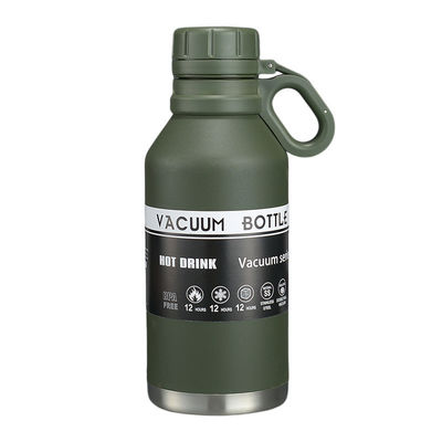 40oz di acciaio inossidabile isolato bottiglia d'acqua da campeggio con maniglia