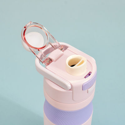Tutte le persone applicabili Tazza dritta 580ML Sala da ginnastica Assorbente termosi isolati con paglia