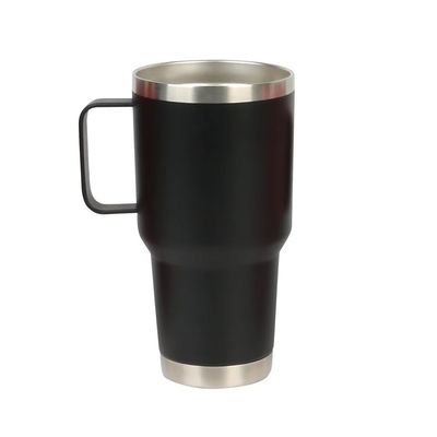 Tazza di viaggio a doppia parete in acciaio inossidabile 30 oz con maniglia