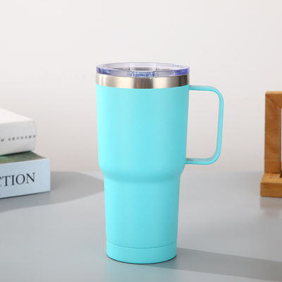 20 oz Doppia Isolata Viniera Senza Stagno Con Maniglia E Paglia Migliora la Tua Immagine