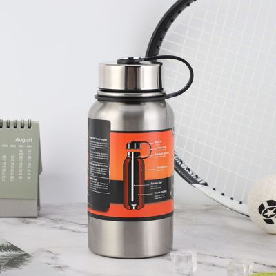 Flasche di aspirapolvere sportive in acciaio inossidabile con isolamento a doppia parete colore personalizzato
