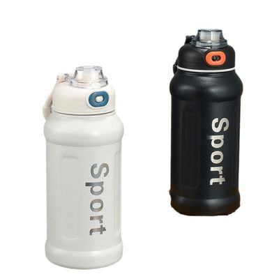 Viaggio all'aria aperta 850ML Coppa isolante in acciaio inossidabile con paglia e grande capacità