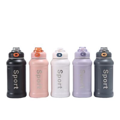 850ml Sports Design Vacuum Isolato Acciaio Inossidabile Tazza Termica con Maniglia e Paglia