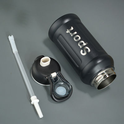 850ml Sports Design Vacuum Isolato Acciaio Inossidabile Tazza Termica con Maniglia e Paglia
