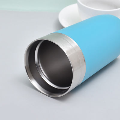 16 oz di acciaio inossidabile doppio muro coppa di viaggio aspirapolvere con coperchio a magazzino e logo personalizzato