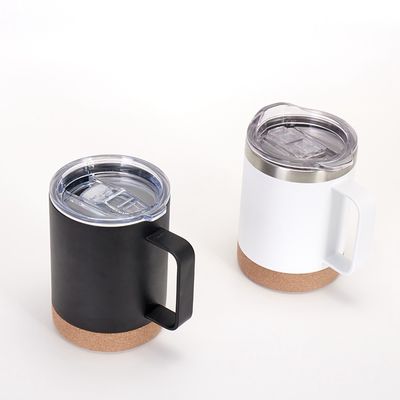 Flasche a vuoto Termosi Popolari Tazze di viaggio in acciaio inossidabile a doppia parete con fondo di sughero