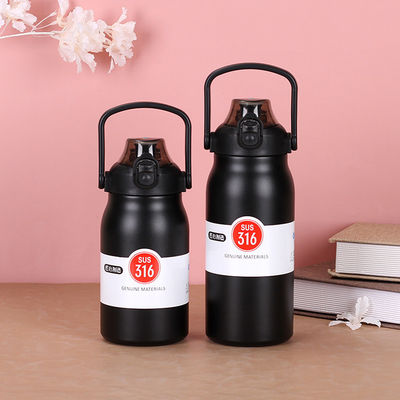 Bottiglia d'acqua esterna con maniglia portatile e copertura rimbalzante accetta colori personalizzati