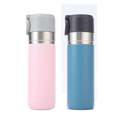Flasche a vuoto con logo Flasca a doppia parete Acqua in acciaio inossidabile per sport Bpa