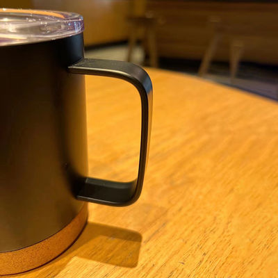 Contemporanea 16oz Straight in acciaio inossidabile Tumbler di caffè con fondo di sughero e manico