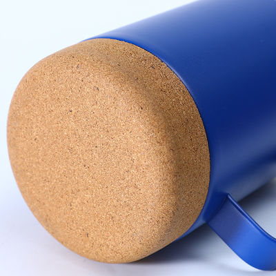 Contemporanea 16oz Straight in acciaio inossidabile Tumbler di caffè con fondo di sughero e manico