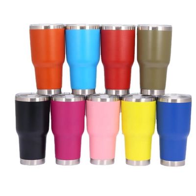 30oz di acciaio inossidabile Tazze di caffè isolanti a vuoto a doppia parete Tazze con coperchio