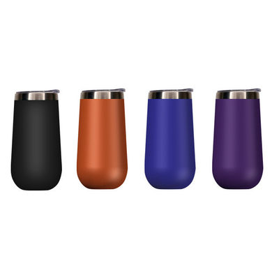 Bottiglie a vuoto termoli 10 oz Champagne Tumbler con stampa del logo personalizzato