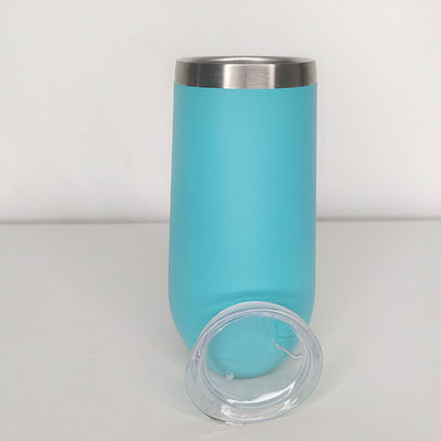 Bottiglie a vuoto termoli 10 oz Champagne Tumbler con stampa del logo personalizzato