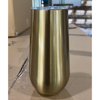 In magazzino 6 oz di flauti di champagne senza fusto Tumbler 10 oz per bambini Sublimazione tazza di caffè Tazze isolanti al vuoto