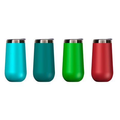 Viaggio all'aria aperta 10oz Acciaio inossidabile Vini Tumbler doppia parete Tazza Isolata da vuoto