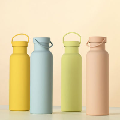 Classico stile di design Acciaio inossidabile Isolata bottiglia d'acqua con maniglia Eco-friendly