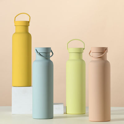 Classico stile di design Acciaio inossidabile Isolata bottiglia d'acqua con maniglia Eco-friendly