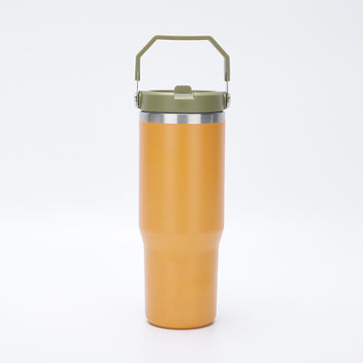 Acciaio inossidabile Flip Straw Tumbler 30oz Capacità BPA Free Matte Colorato Popolare Scelta