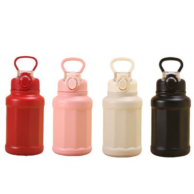 Termo isolante in acciaio inossidabile da 700 ml con coperchio di paglia sostenibile e tutto in uno