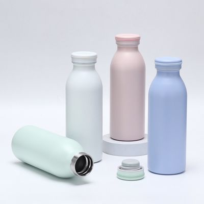 Bottiglia d'acqua in acciaio inossidabile con vernice morbida di gomma 350ml/600ml Isolata a doppia parete